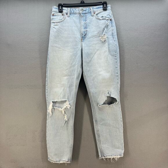 Abercrombie & Fitch Denim - Abercrombie & Fitch Women's The Mom High Rise Jeans Size 4/27 Curve Love School